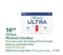 Publix Michelob Ultra Beer offer