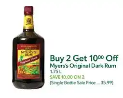 Publix Myers's Original Dark Rum offer