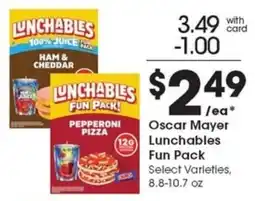 Metro Market Oscar Mayer Lunchables Fun Pack offer