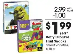 Metro Market Betty Crocker Fruit Snacks offer
