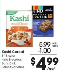 Metro Market Kashi Cereal or Kind Breakfast Bars offer