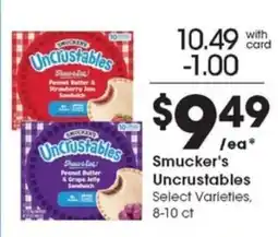 Metro Market Smucker's Uncrustables offer