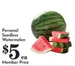 Pavilions Personal Seedless Watermelon offer