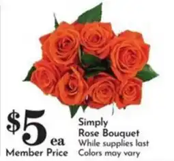 Pavilions Simply Rose Bouquet offer