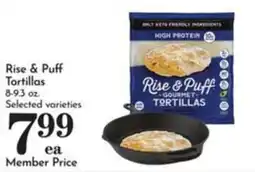Pavilions Rise & Puff Tortillas offer