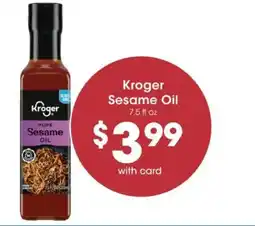 Fry's Kroger sesame oil offer