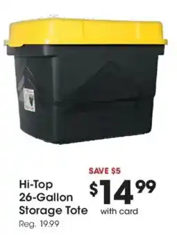 Fry's Hi-Top Storage Tote offer