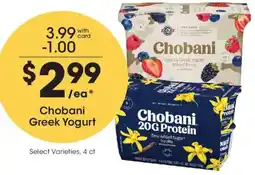 Fry's Chobani Greek Yogurt offer
