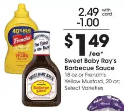 Fry's Sweet Baby Ray's Barbecue Sauce offer