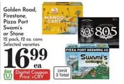 Pavilions Golden Road, Firestone, Pizza Port, Swami's or Stone offer