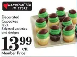 Pavilions Decorated Cupcakes offer