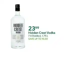 Publix Hidden Crest Vodka offer