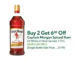 Publix Captain Morgan Spiced Rum offer
