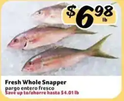 Fresco y Más Fresh Whole Snapper offer