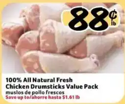 Fresco y Más 100% all natural fresh chicken drumsticks value pack offer