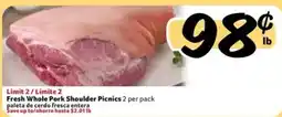 Fresco y Más Fresh Whole Pork Shoulder Picnics offer
