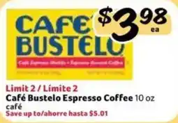 Fresco y Más Cafe Bustelo Espresso Coffee offer