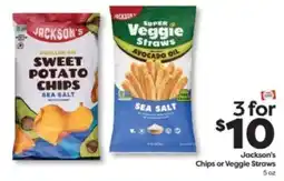 Weis Markets Jackson's Chips or Veggie Straws offer