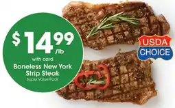 Fry's Boneless New York Strip Steak offer