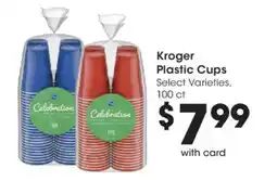Fry's Kroger plastic cups offer