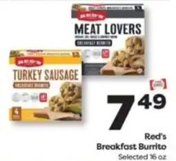 Weis Markets Red's Breakfast Burrito offer