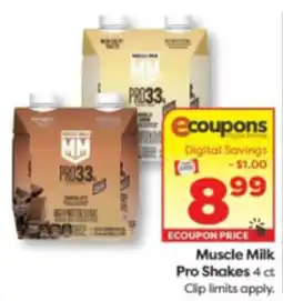 Weis Markets Muscle Milk Pro Shakes offer