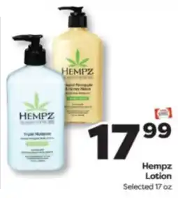 Weis Markets Hempz Lotion offer