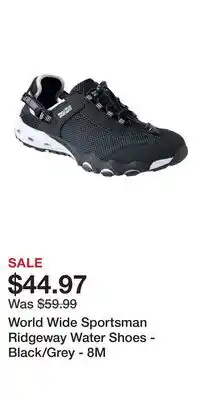 Cabela's World Wide Sportsman Ridgeway Water Shoes - Black/Grey - 8M offer