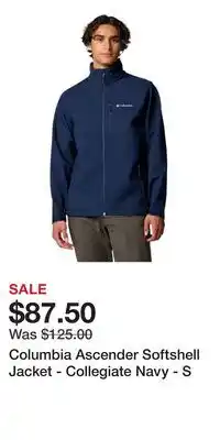 Cabela's Columbia Ascender Softshell Jacket - Collegiate Navy - S offer