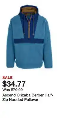 Cabela's Ascend Orizaba Berber Half-Zip Hooded Pullover offer