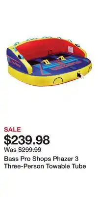 Cabela's Bass Pro Shops Phazer 3 Three-Person Towable Tube offer