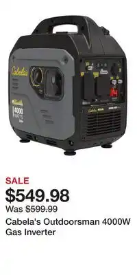 Cabela's Cabela's Outdoorsman 4000W Gas Inverter offer