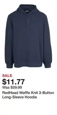 Cabela's RedHead Waffle Knit 3-Button Long-Sleeve Hoodie offer