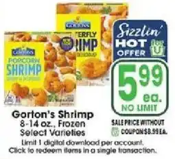Jewel-Osco Gorton's Shrimp offer
