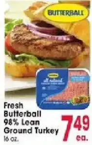 Jewel-Osco Fresh Butterball Ground Turkey offer