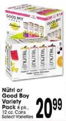 Jewel-Osco Nütrl or Good Boy Variety Pack offer