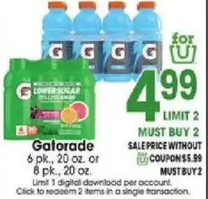 Jewel-Osco Gatorade offer