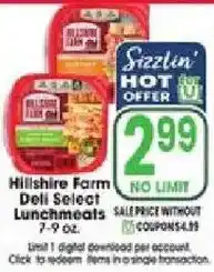 Jewel-Osco Hillshire Farm Deli Select Lunchmeats offer
