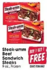 Jewel-Osco Steak-umm Beef Sandwich Steaks offer