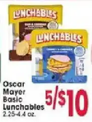 Jewel-Osco Oscar Mayer Basic Lunchables offer