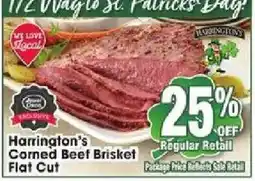 Jewel-Osco Harrington's Corned Beef Brisket Flat Cut offer