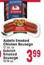 Jewel-Osco Aidells Smoked Chicken Sausage offer
