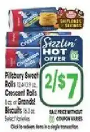 Jewel-Osco Pillsbury sweet rolls offer