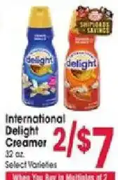 Jewel-Osco International Delight Creamer offer