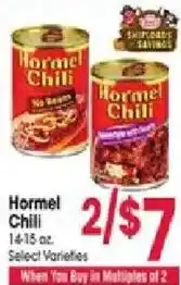 Jewel-Osco Hormel Chili offer