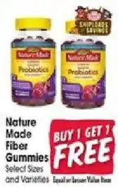 Jewel-Osco Nature Made Fiber Gummies offer