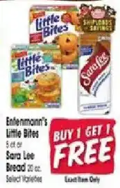 Jewel-Osco Enfemann's Little Bites or Sara Lee Bread offer