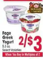 Jewel-Osco Fage Greek Yogurt offer