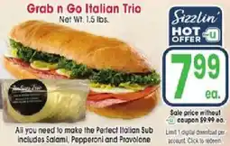 Jewel-Osco Sizzlin' hot offer Italian trio offer