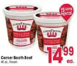 Jewel-Osco Corner Booth Beef offer